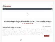 Tablet Screenshot of apcentrum.com.pl